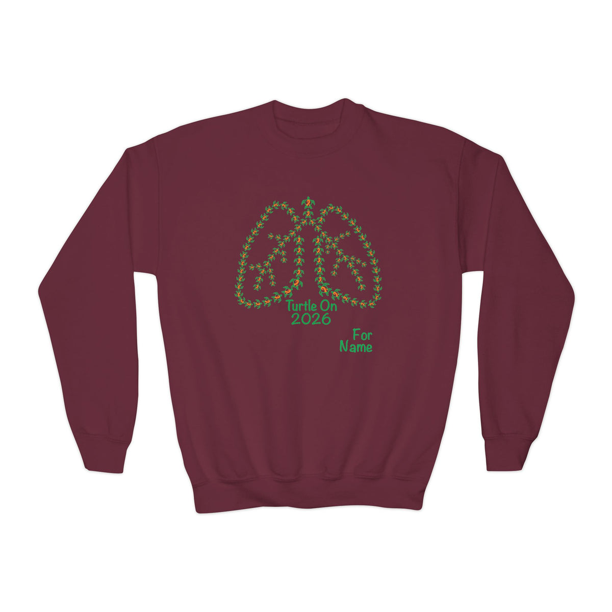 Personalized Youth Sweatshirt - 2026 Limited Edition - Orange - Crewneck