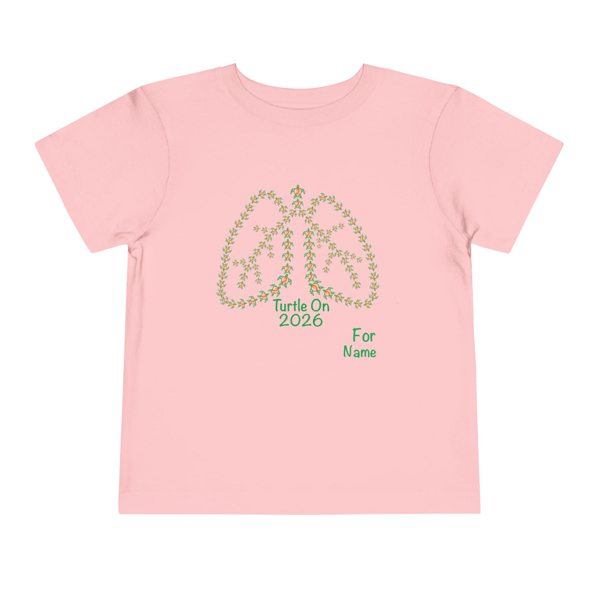 Personalized Toddler Tee - 2026 Limited Edition - Blue Orange Ribbon