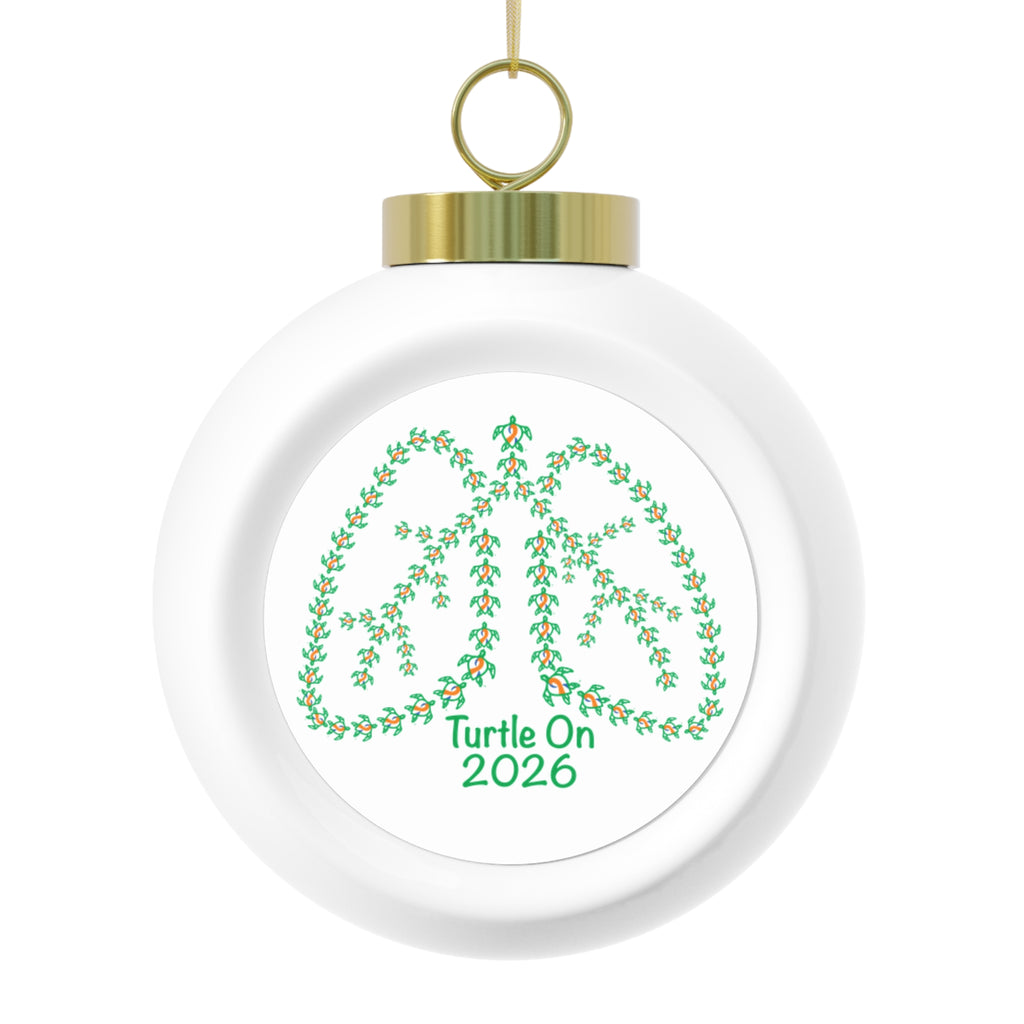 2026 Limited Edition - Christmas Ornament – Blue Orange Ribbon - Poinsettia & Candle Holiday Ball