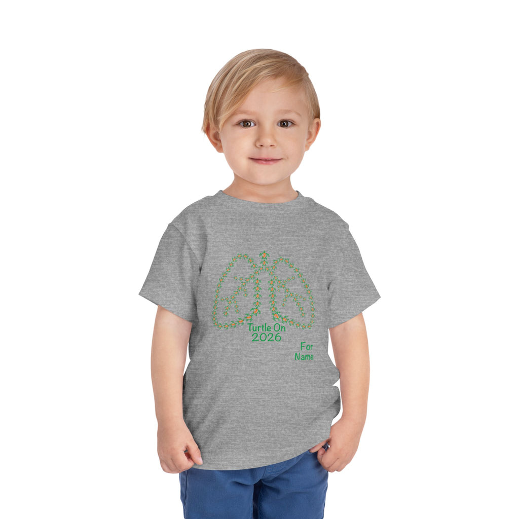 Personalized Toddler Tee - 2026 Limited Edition - Blue Orange Ribbon