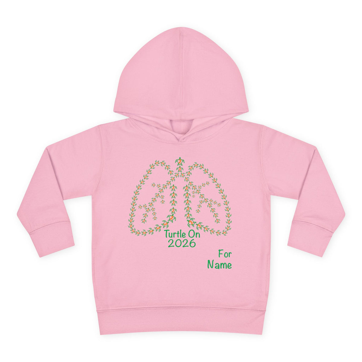Personalized Toddler Hoodie - 2026 Limited Edition - Orange Ribbon