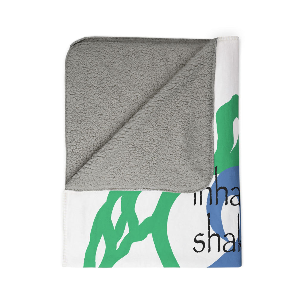 Sea Turtle Sherpa Blanket — “inhale. shake. cough. repeat.” Cozy Ocean Throw for Beach Lovers