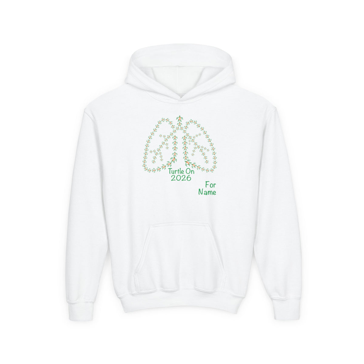 Personalized Youth Hoodie - 2026 Limited Edition - Orange Ribbon