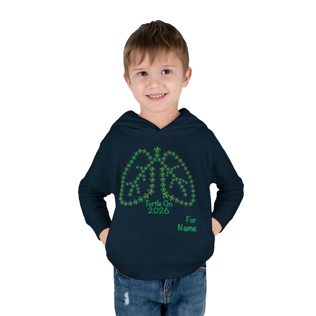 Personalized Toddler Hoodie - 2026 Limited Edition - Blue Orange Ribbon