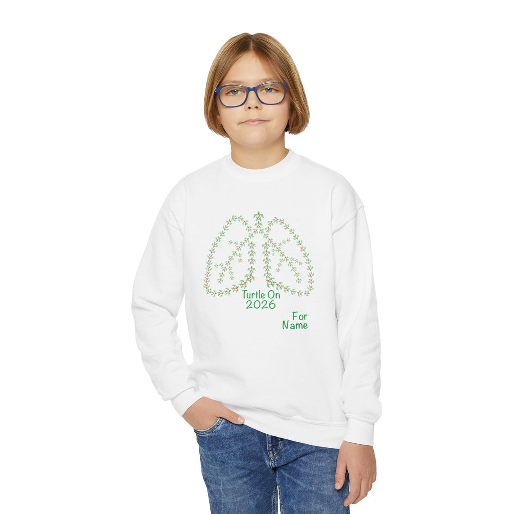 Personalized Youth Sweatshirt - 2026 Limited Edition - Orange - Crewneck