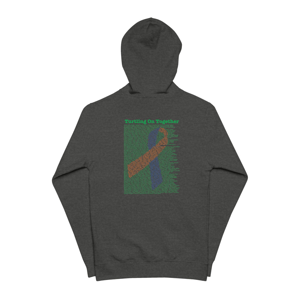 Unisex Zip-Up Hoodie - 2026 Limited Edition - Blue Orange Ribbon