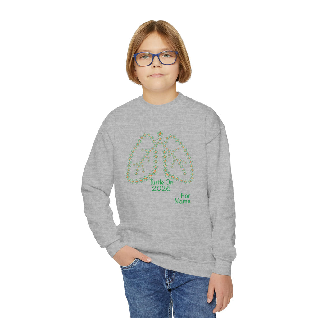 Personalized Youth Sweatshirt - 2026 Limited Edition - Orange - Crewneck