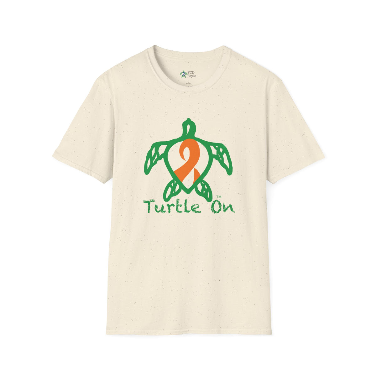 Unisex - Turtle On - Orange - Softstyle T-Shirt