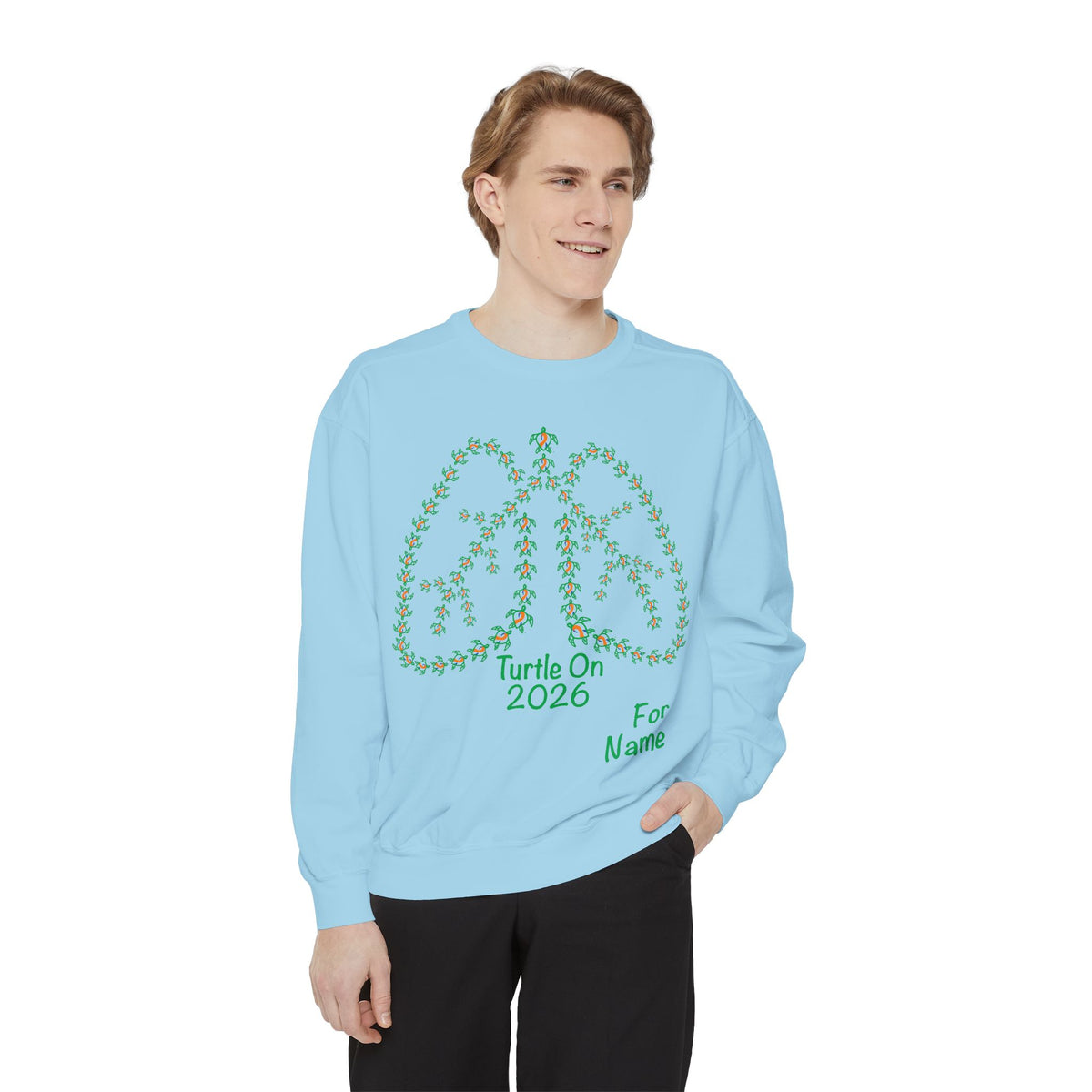 Personalized Unisex Sweatshirt - 2026 Limited Edition - Blue Orange - Crewneck