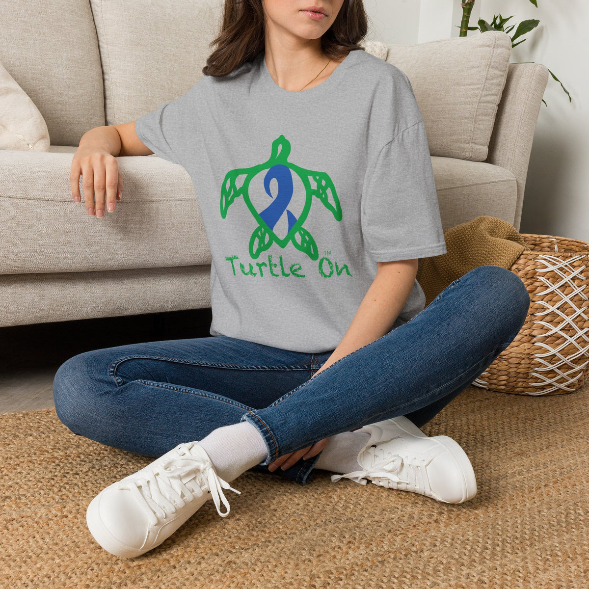 Unisex - Turtle On - Blue - Softstyle T-Shirt