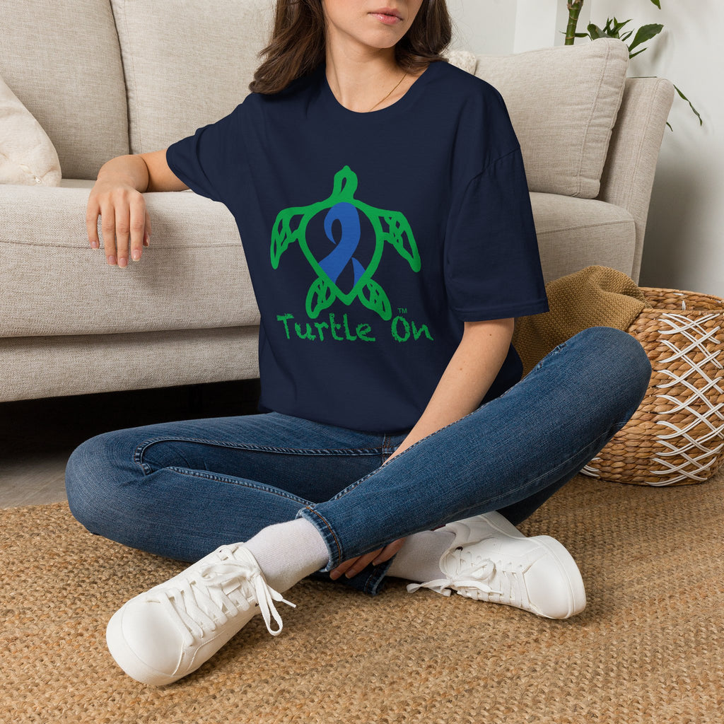 Unisex - Turtle On - Blue - Softstyle T-Shirt