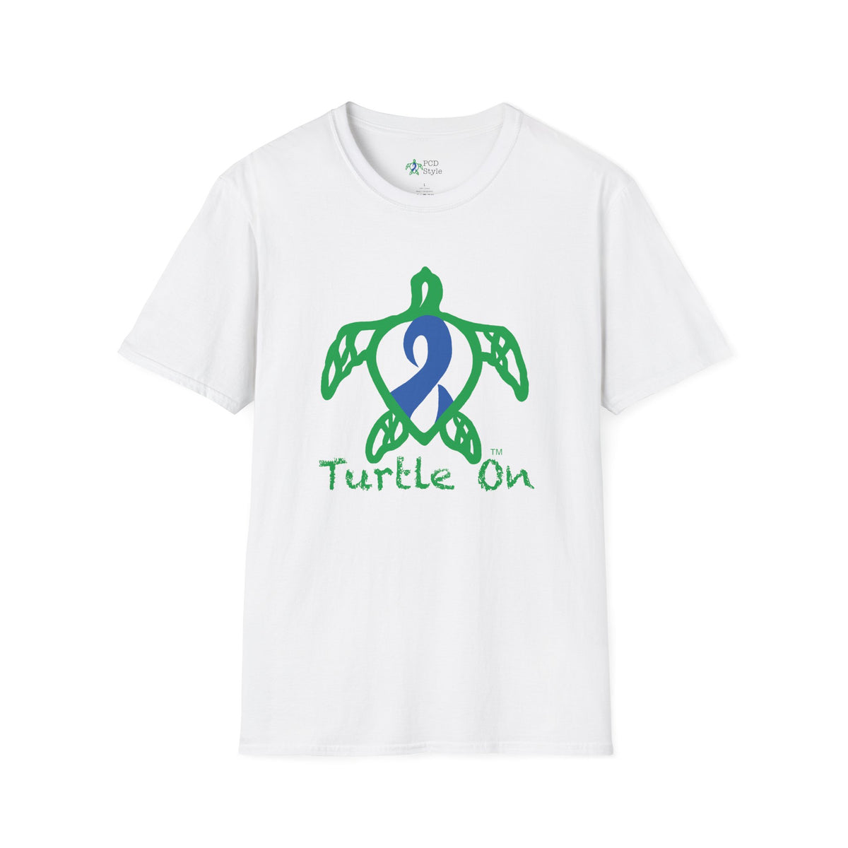 Unisex - Turtle On - Blue - Softstyle T-Shirt