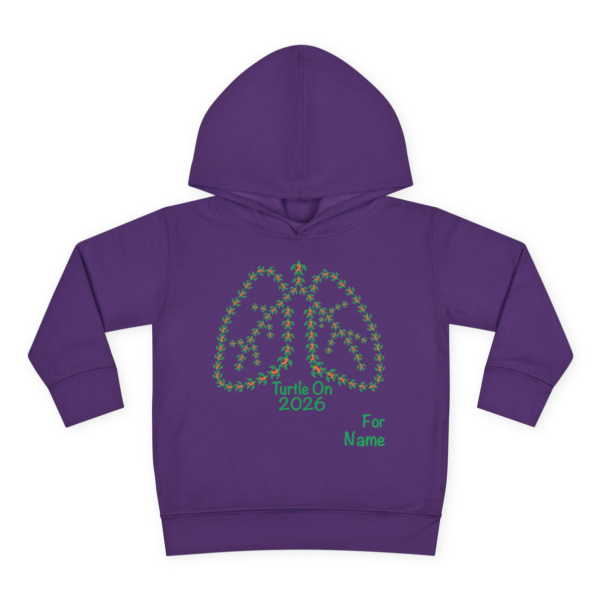 Personalized Toddler Hoodie - 2026 Limited Edition - Orange Ribbon