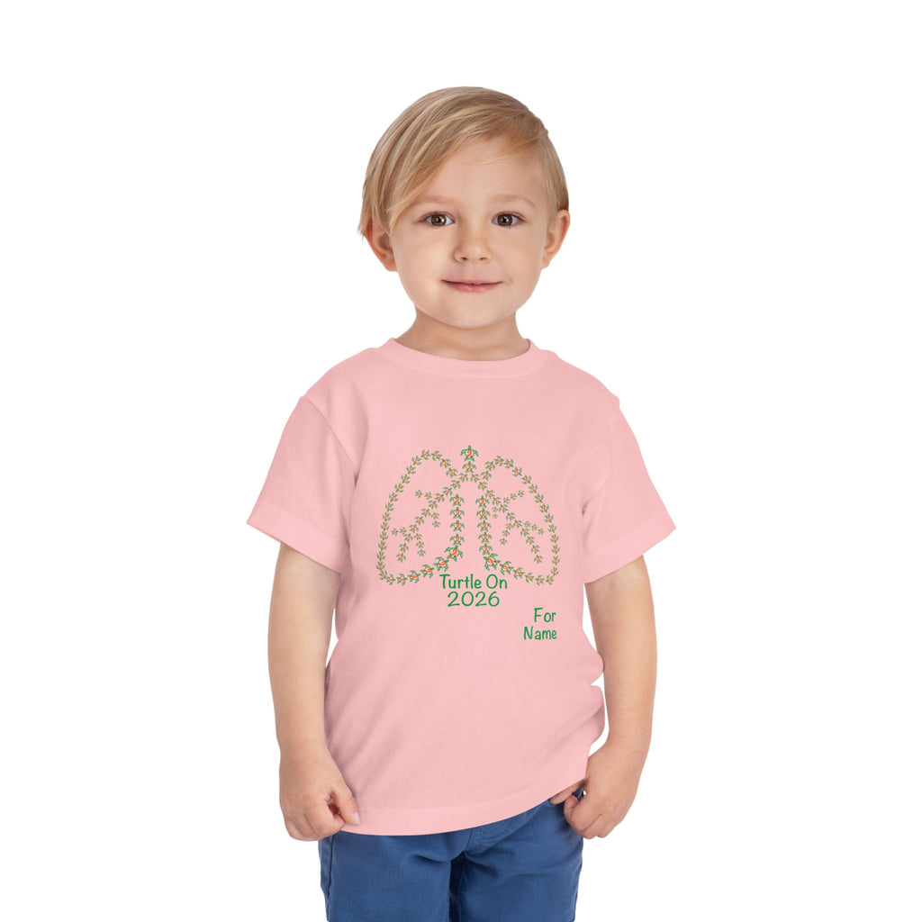 Personalized Toddler Tee - 2026 Limited Edition - Blue Orange Ribbon