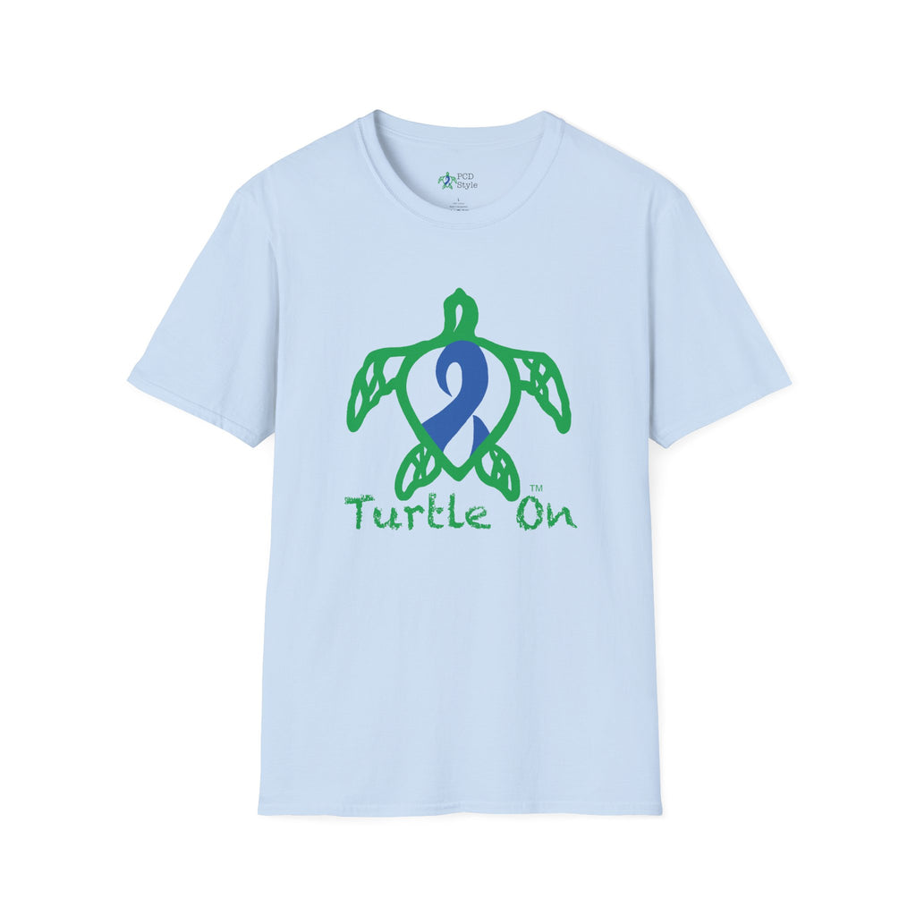 Unisex - Turtle On - Blue - Softstyle T-Shirt
