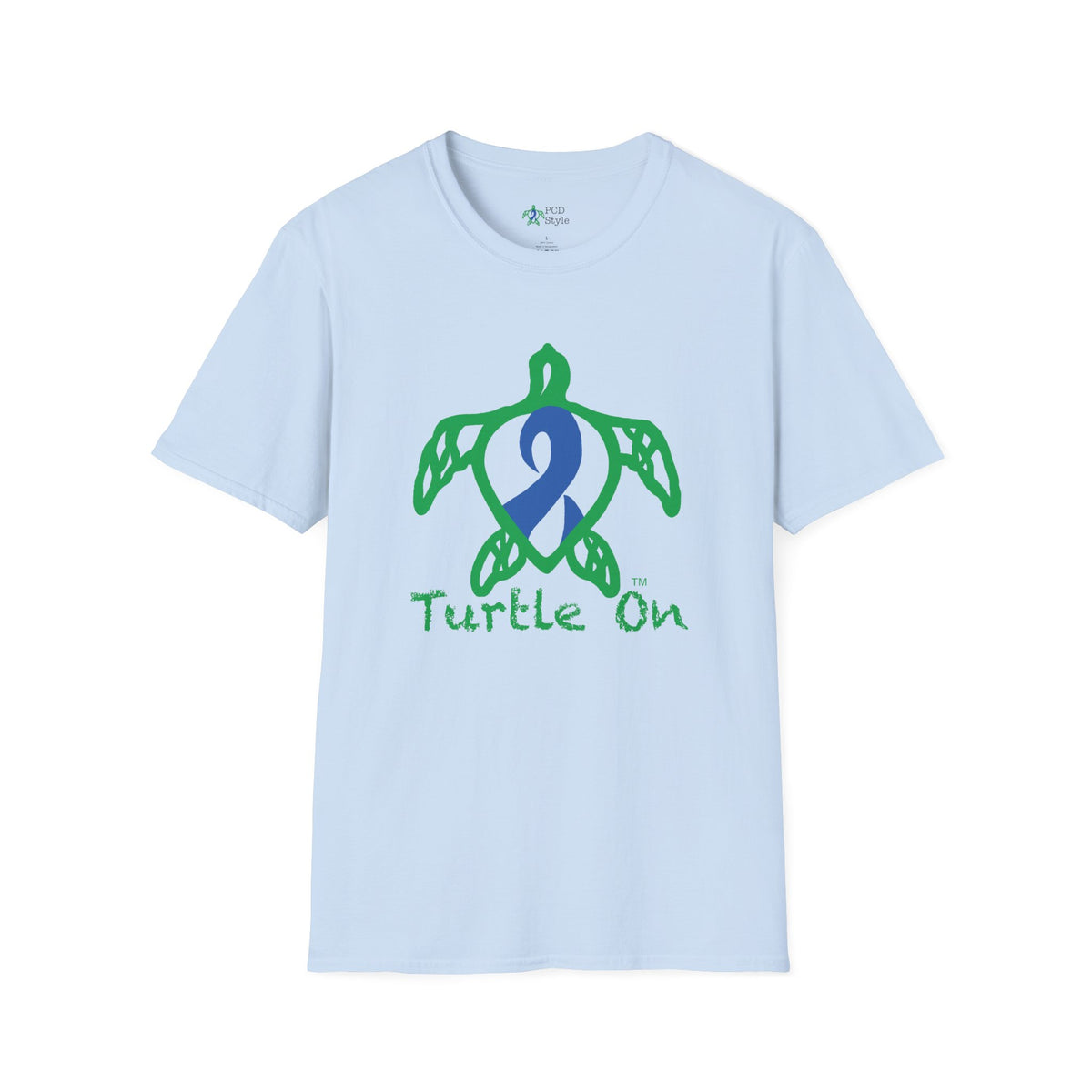 Unisex - Turtle On - Blue - Softstyle T-Shirt