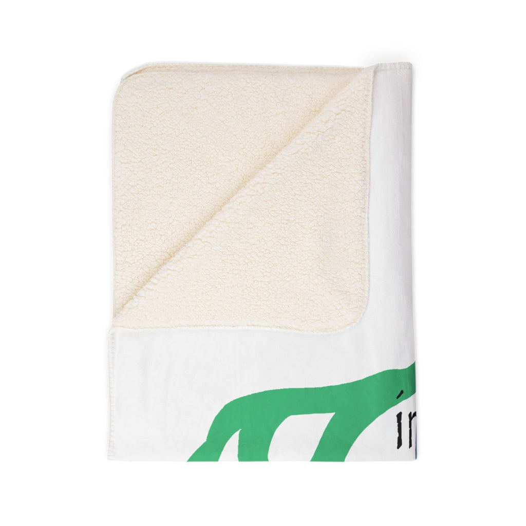 Sea Turtle Sherpa Blanket — “inhale. shake. cough. repeat.” Cozy Ocean Throw for Beach Lovers