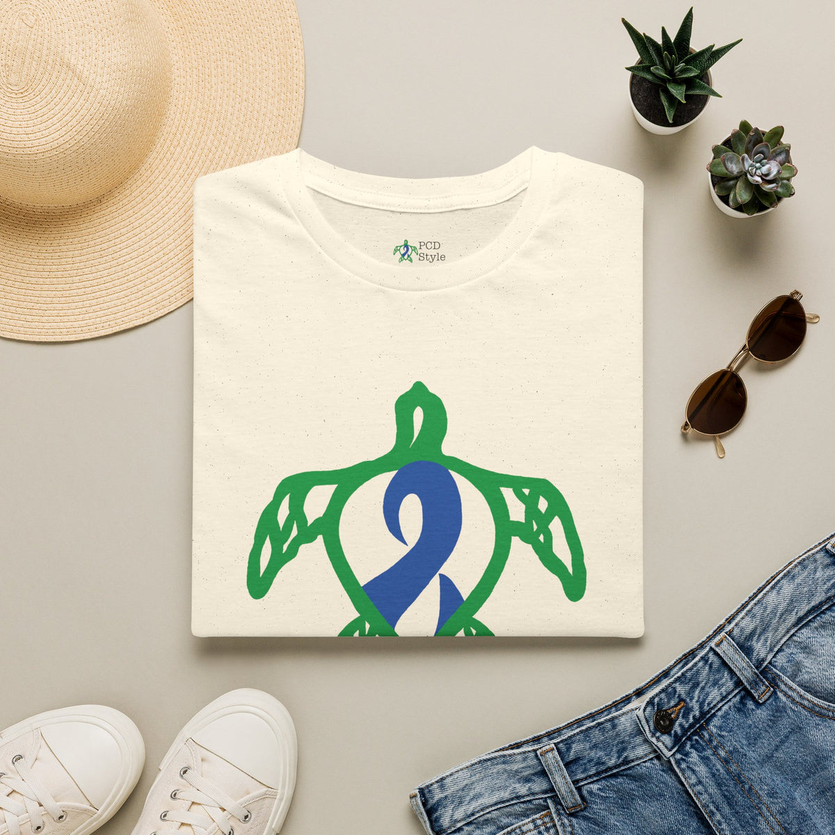 Unisex - Turtle On - Blue - Softstyle T-Shirt