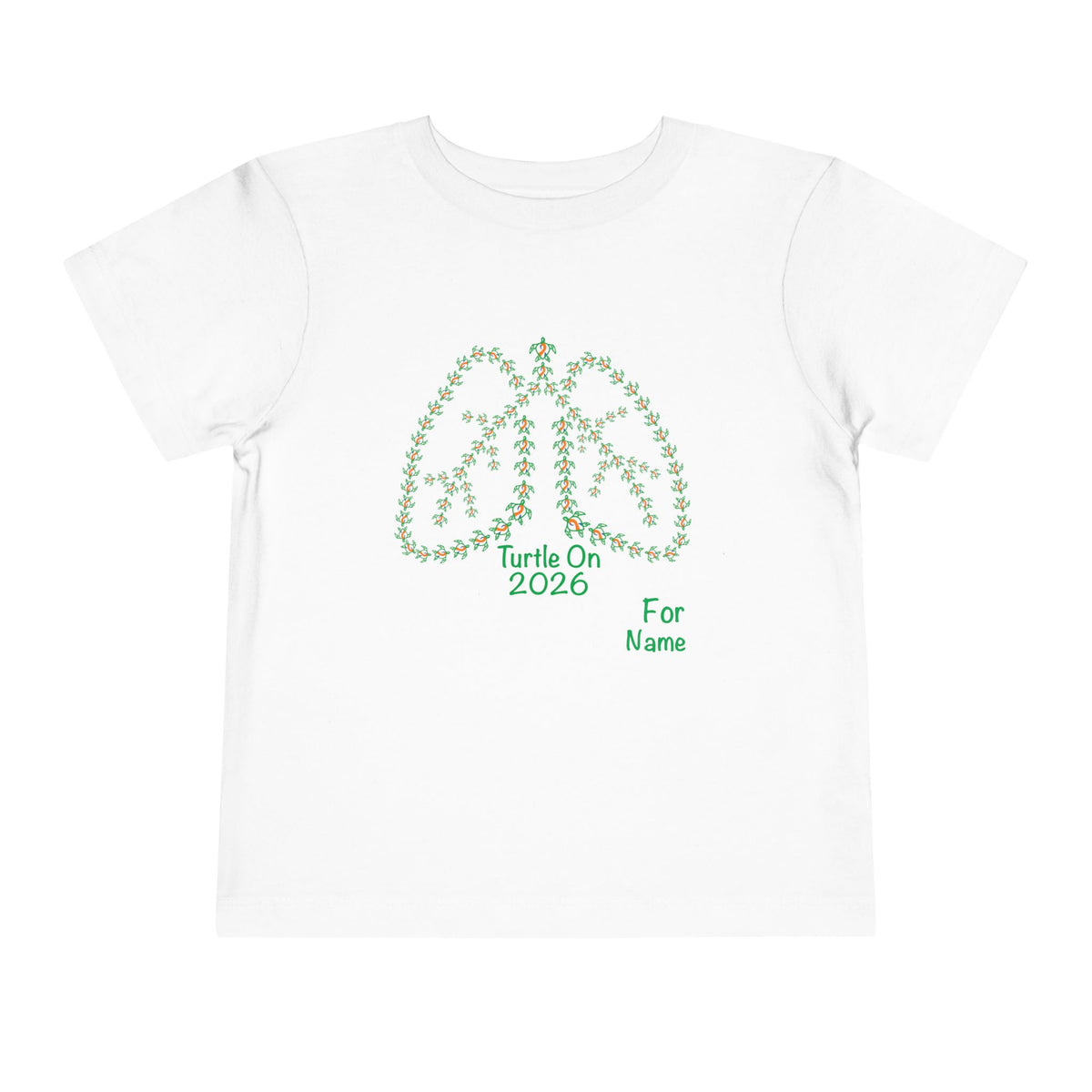 Personalized Toddler Tee - 2026 Limited Edition - Blue Orange Ribbon