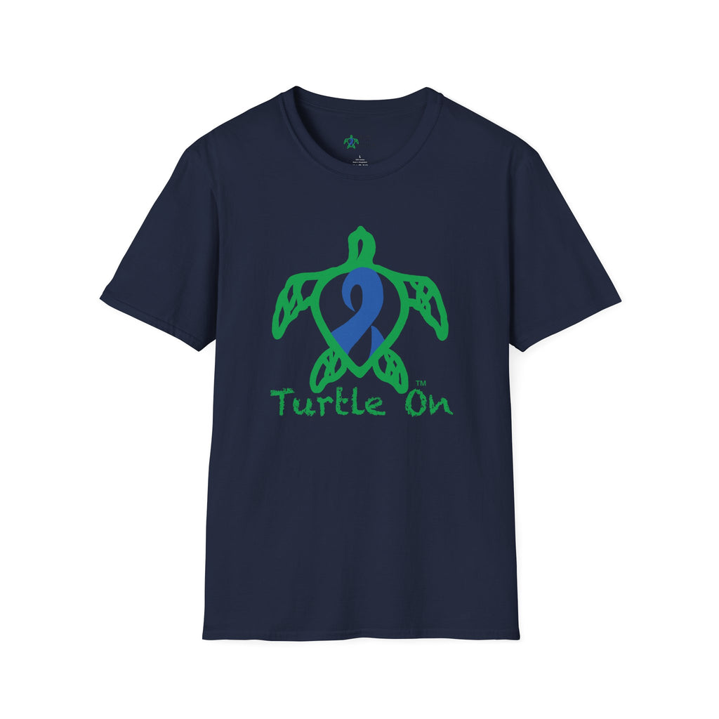 Unisex - Turtle On - Blue - Softstyle T-Shirt