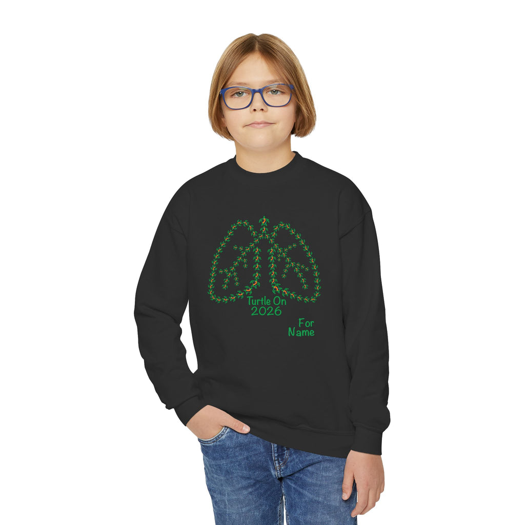 Personalized Youth Sweatshirt - 2026 Limited Edition - Blue Orange - Crewneck