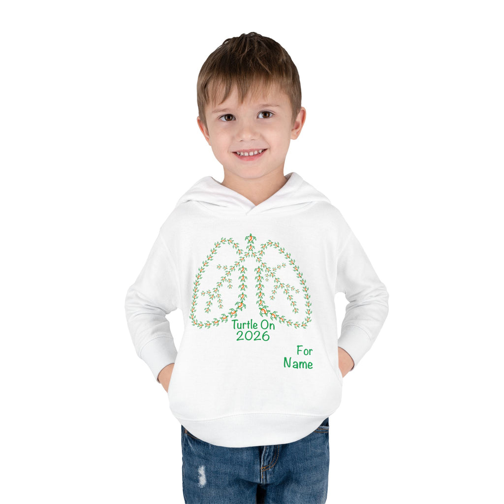 Personalized Toddler Hoodie - 2026 Limited Edition - Orange Ribbon