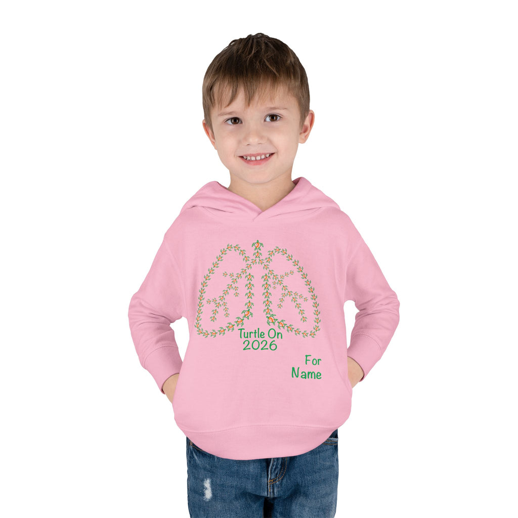 Personalized Toddler Hoodie - 2026 Limited Edition - Orange Ribbon