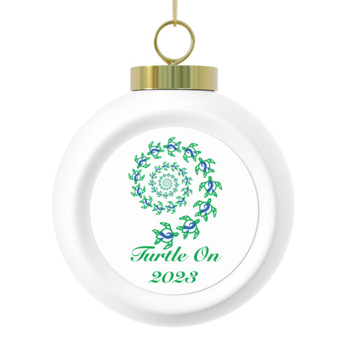 2023 Limited Edition - Christmas Ornament – Blue Ribbon - Poinsettia & Candle Holiday Ball