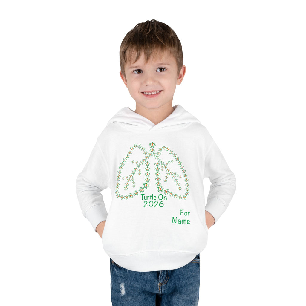 Personalized Toddler Hoodie - 2026 Limited Edition - Blue Orange Ribbon