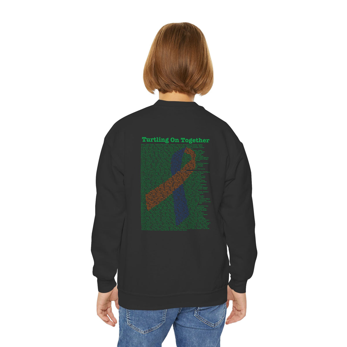 Personalized Youth Sweatshirt - 2026 Limited Edition - Blue Orange - Crewneck