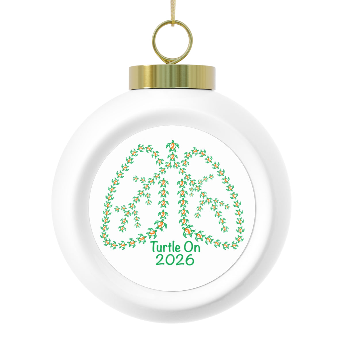 2026 Limited Edition - Christmas Ornament – Orange Ribbon - Holiday Ball