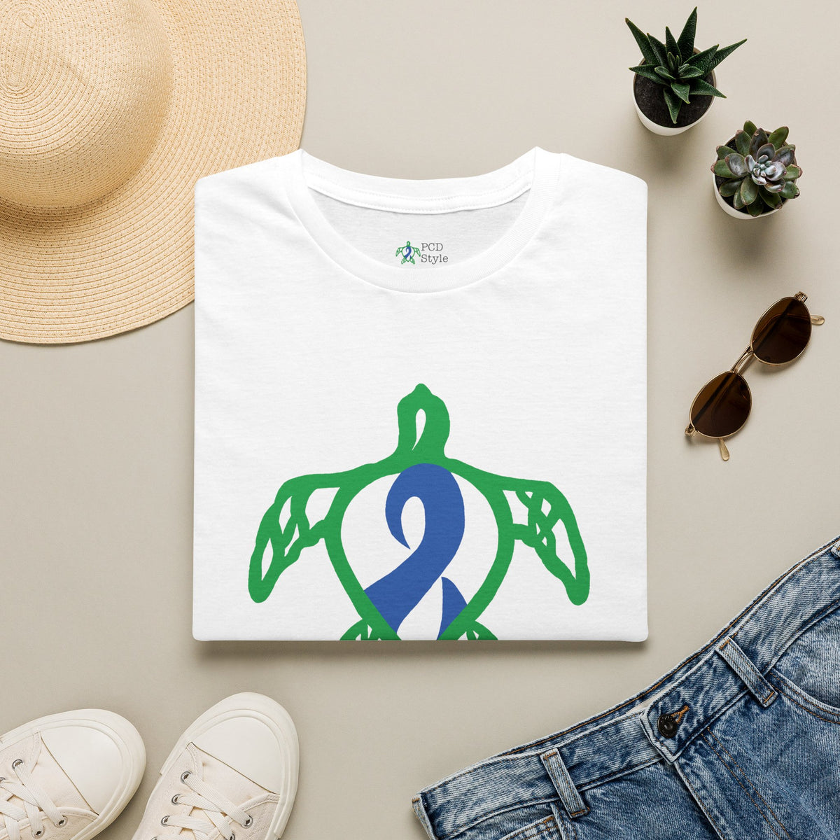 Unisex - Turtle On - Blue - Softstyle T-Shirt