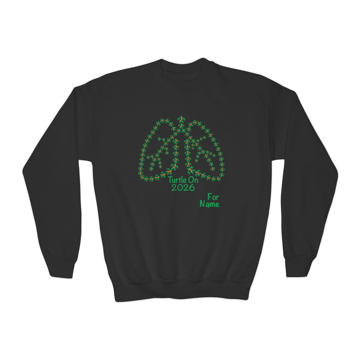 Personalized Youth Sweatshirt - 2026 Limited Edition - Blue Orange - Crewneck