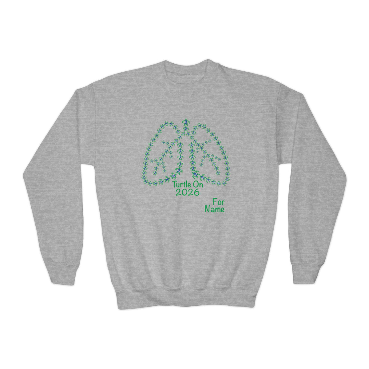 Personalized Youth Sweatshirt - 2026 Limited Edition - Blue - Crewneck