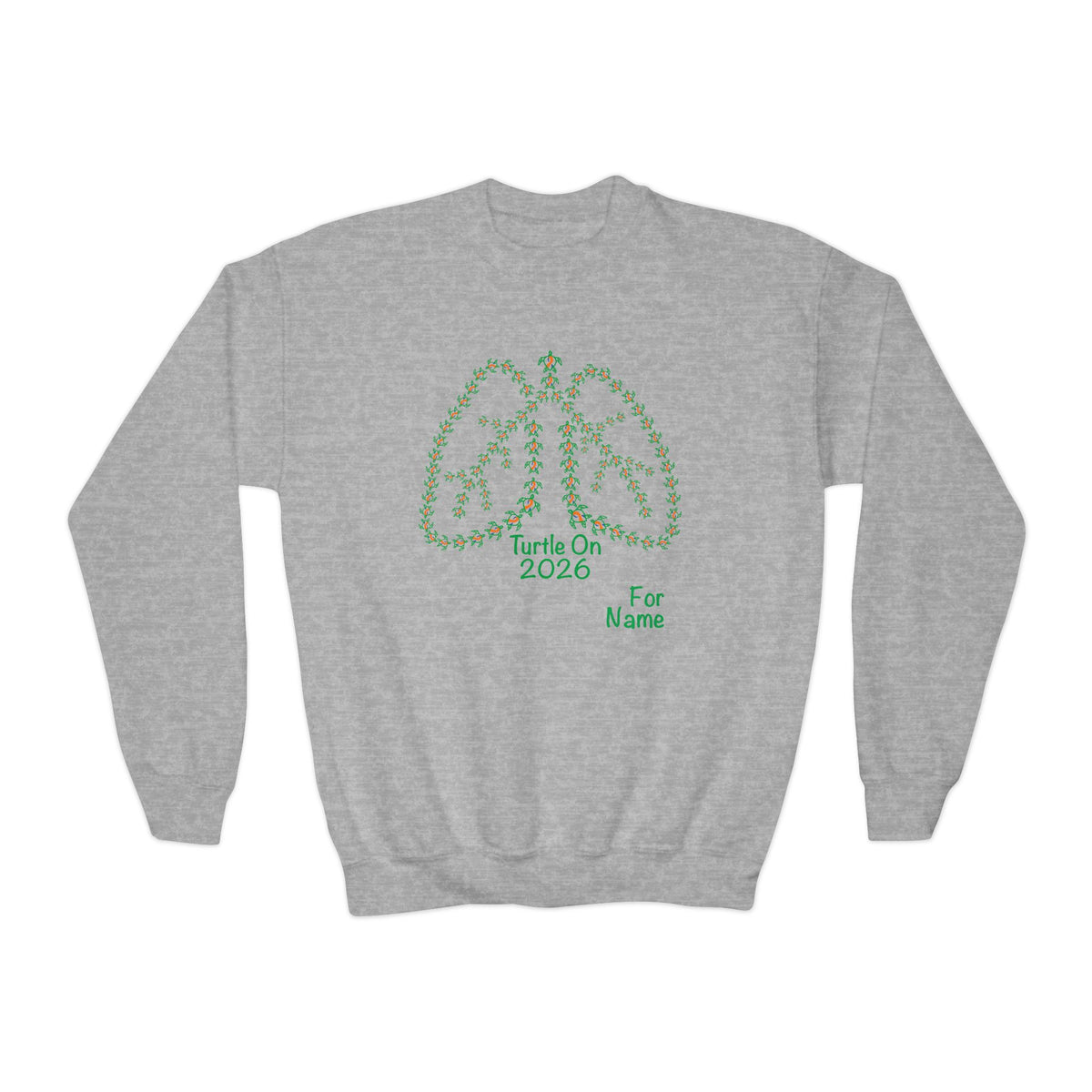 Personalized Youth Sweatshirt - 2026 Limited Edition - Blue Orange - Crewneck