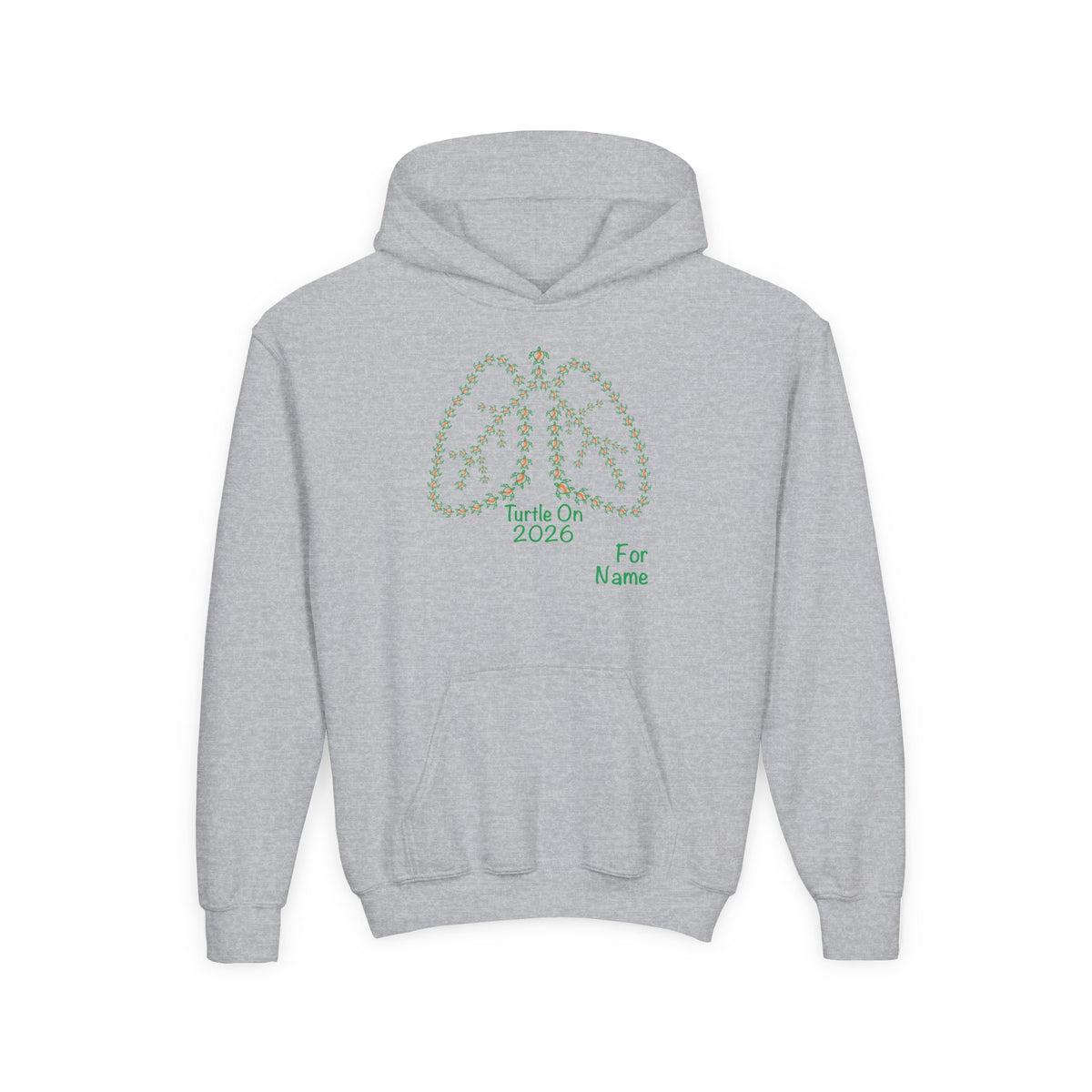 Personalized Youth Hoodie - 2026 Limited Edition - Orange Ribbon