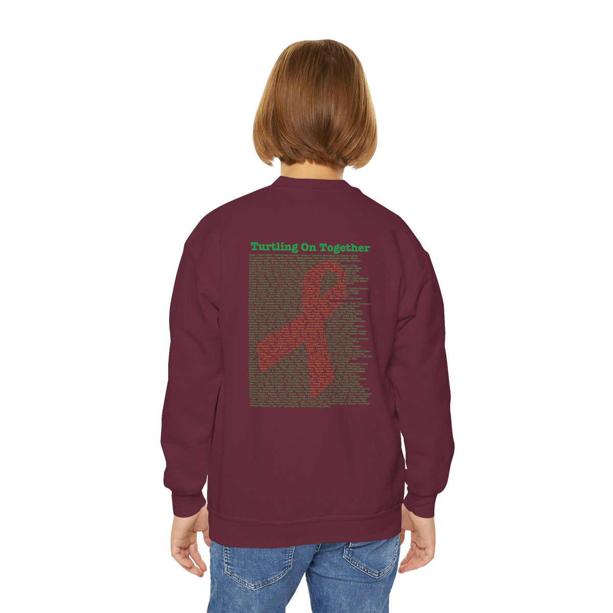 Personalized Youth Sweatshirt - 2026 Limited Edition - Orange - Crewneck