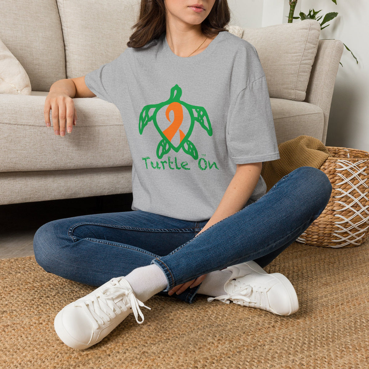 Unisex - Turtle On - Orange - Softstyle T-Shirt