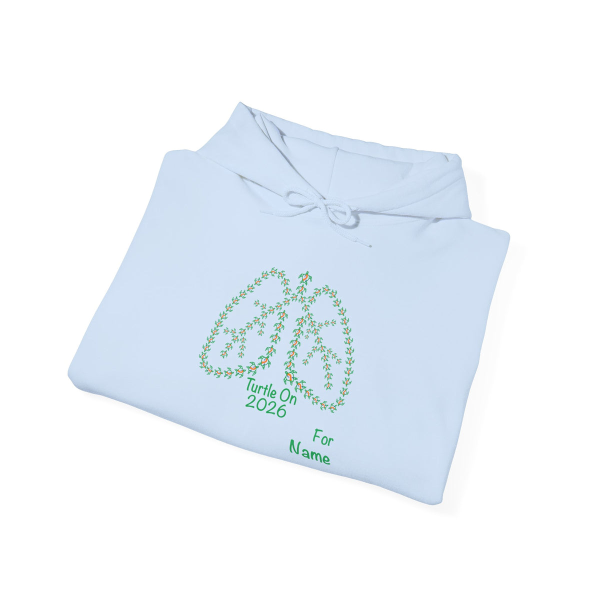 Personalized Unisex Hoodie -- 2026 Limited Edition - Blue Orange Ribbon