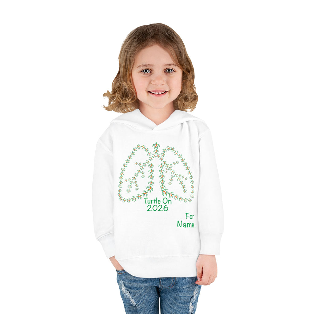 Personalized Toddler Hoodie - 2026 Limited Edition - Blue Orange Ribbon