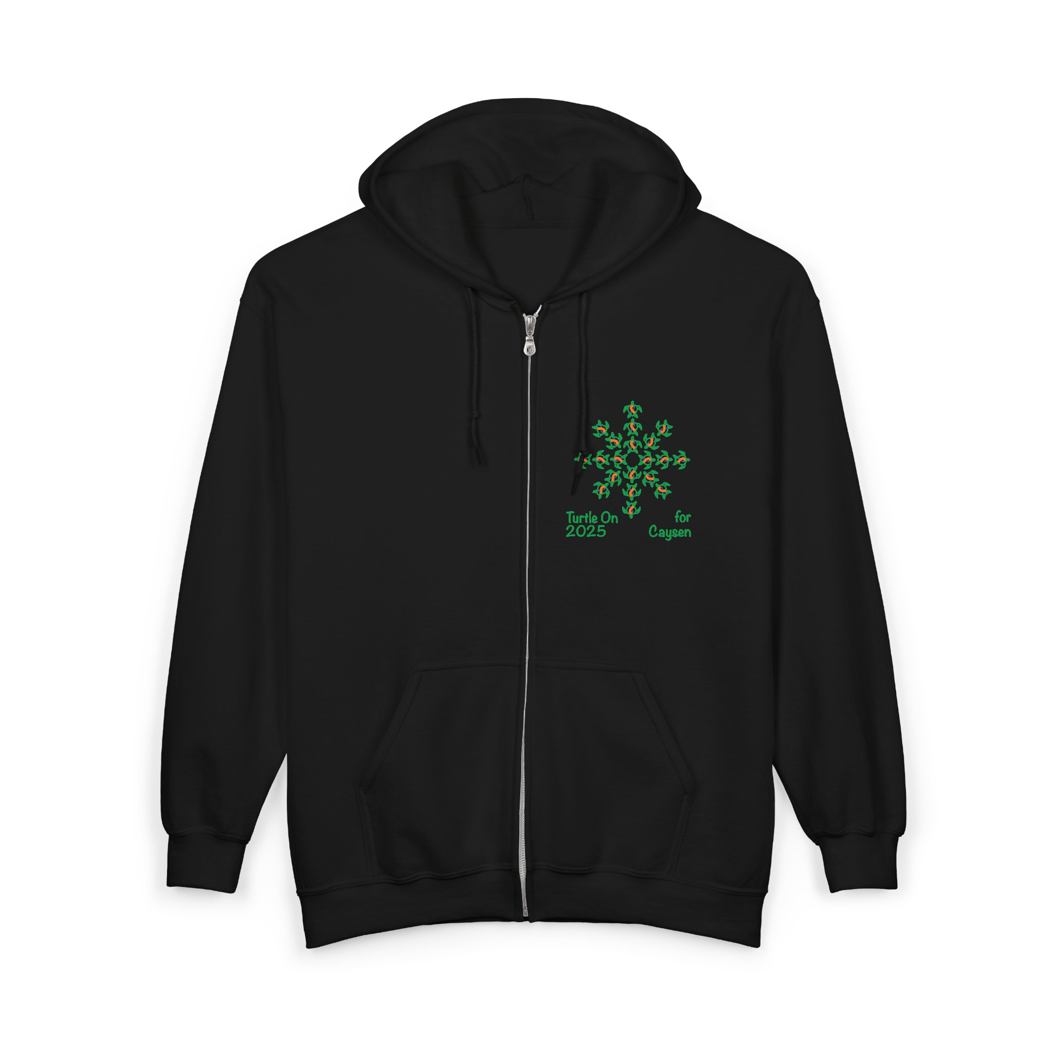 Zip-Up Hoodie - Caysen 2025 Limited Edition - Blue/Orange - Image 3